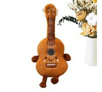 Genérico Jouet de guitare en peluche - Figurines d'instrument de musique pour dormir doux pour les âges