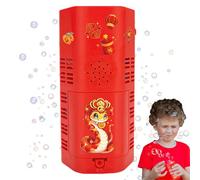 Genérico Jouet de machine à bulles - Machine à bulles | Souffleur automatique à 10 trous, jouet automatique pour faire des bulles avec lumières du festival du printemps chinois