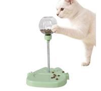 Genérico Jouet distributeur de friandises pour chats - Jouet interactif à alimentation lente | Boule avec Teaser Boule de friandise lyophilisée auto-divertissante Base de | Alimentation