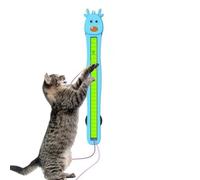 Generico Jouet électrique pour chats | Câble mobile interactif rechargeable de 1200 MAh | Dispositif de montage mural animé | Divertissement intérieur actif, seul, anti-ennui