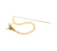 Genérico Jouet en forme de serpent pour chat, avec plumes qui fait du bruit - Jouets interactifs en maille en forme de serpent pour jouer, s'exercer, chasser, combattre l'ennui et se divertir