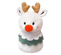 Genérico Jouet en peluche douce 3D en forme de renne de Noël en peluche pour l'intérieur de la maison, la chambre, le salon, le canapé, le sol, les , les amis et la
