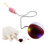 Genérico Jouet interactif avec balle pour chat roulant : détection intelligente en ABS, dispositif de jeu activé par mouvement, balle de divertissement automatique pour animaux de compagnie, jouet