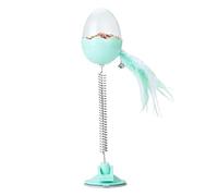 Generico Jouet interactif pour chat - Jouet puzzle avec une lumière de plumes, jouet avec mangeoire lente pour chat, activité avec chat, jouet et durable