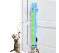Generico Jouet interactif pour Chats, Volant à Corde Murale - Jouets Rechargeables pour enrichissement du Chat - pour Coin Appartement, Espace de Jeu Seul Maison Salon Cuisine