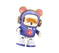 Generico Jouet Ours - Peluche animée avec Musique légère électrique, Animal sur Le thème du cœur avec Fantastique, Jouet de Mouvement Musical | Filles Garçons Cadeau pour