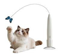 Genérico Jouet pour chat | Teaser électrique interactif ABS 17 x 3 cm avec | Jouet rechargeable du jeu de la tige 500 mAh pour le plaisir intérieur de l'exercice