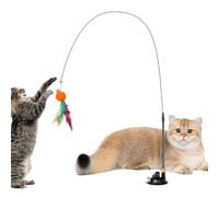 Generico Jouet pour chats avec plumes - Teaser d'exercices avec pour chatons - pour chat avec | Pour les divertissements quotidiens en intérieur, extérieur, à la maison et à la maison