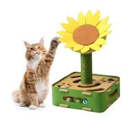 Genérico Jouet pour chats interactifs stimulants motif tournesol | Grattoir Enrichissement Jeu d'entraînement mental exercice | Jeu intérieur amusant