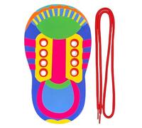 Generico Jouet pour Chaussures - Planche pour pratiquer sur des Chaussures 10 x 17,8 cm | Jouet de capacité motrice Fine pour Jouets interactifs pour | Enfilage des Jouets