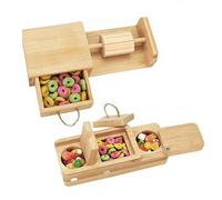 Genérico Jouets de fourrage pour hamster - 17 x 6,5 x 4 cm - Jouet puzzle en bois pour animaux domestiques | Jeu d'enrichissement pour petits animaux | pour hamster cochon d'Inde, furet lapin
