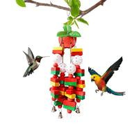 Genérico Jouets de fourrage pour oiseaux, jouets de dentition pour perruches, jeux interactifs, fournitures pour animaux de compagnie à mâcher, chercher des aliments cacatoès et aras