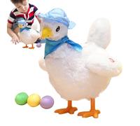 Genérico Jouets de poulet inférieur : placer des poules chantant et danser | Jouets de luxe électriques pour mettre des poules, de danse folles avec musique sonore, animaux et de Pâques