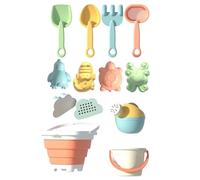 Genérico Jouets de voyage : ensemble d'outils durables pour enfants de plage | Cube compact avec fonction pelle, kit de jeu interactif pour le jardin, la plage, le jardin