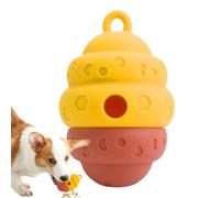 Genérico Jouets déliqueurs en silicone pour chiens et chats, matériau résistant avec ouverture de collations, stimule le mouvement et l'intelligence des chiots, entraînement