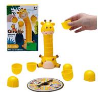 Generico Jouets d'empilage pour - Jeu de société interactif amusant girafe, activité empilable pour - pour apprentissage éducatif, école, fête, maison et libre