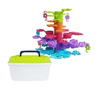 Generico Jouets empilables, de construction, empilables, jeu éducatif pour enfants, 3 ans, maternelle, idées cadeaux de Noël, anniversaire de la maternelle, école d'enfance, maison