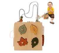Generico Jouets empilables en bois avec perles à enfiler, jeu éducatif pour de 1 à 3 ans, fille, garçon, maison, voyage, famille