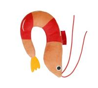 Genérico Jouets en Peluche avec à Chat pour Chats, compagnons Doux en Forme de crevettes pour Animaux ennuyeux, pour la Maison ou Les Voyages