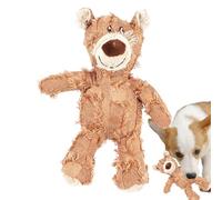 Generico Jouets en peluche pour chiens - Ours résistant - Peluche résistante pour grands chiens - Pour chiots petites et moyennes races pour dents ennuyeuses et enrichissantes
