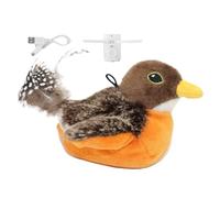 Generico Jouets interactifs pour chats à oiseau - Jouet automatique pour chat à oiseau qui gazouille | Jouet pour un oiseau qui saute et bouge avec gat