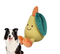 Genérico Jouets interactifs pour chiens avec jet, jouets interactifs avec fruits et irritateurs, accessoires tendres avec son croustillant animal en peluche interactive pour dresser l'ennui chien