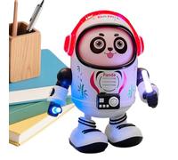 Genérico Jouets musicaux en forme de panda spatial interactif | Robot marchant électrique avec lumières LED et musique - pour garçons et filles, anniversaire, Noël, Nouvel An et