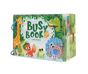 Genérico Jouets occupés sensoriels pour petits - Tableau de jeu éducatif et silencieux pour occupés - Livre pour occupés - pour d'âge préscolaire