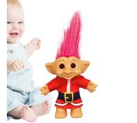 Genérico Jouets Troll pour , vilain petit bonhomme de Noël, décoration à collectionner, figurines pour étagère, décoration décorative rétro pour bureau ou bibliothèque