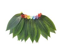 Generico Jupe Avec Feuilles - Jupe De Fête Vert 36x14 Cm Avec Fleurs, Composant Supplémentaire Pour Costume Femme | Spectacle Théâtral Festival Automne Plage Cosplay Halloween Photos Adolescents Feux