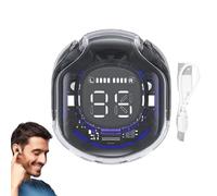 Genérico Kabellose Ohrhörer Mit Geräuschunterdrückung - Version 5.4 - Transparent Sport-Kopfhörer Mit LED-Digitalanzeige - Schweißresistant In-Ear Ohrhörer Für Musik, Training, Reisen