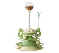 Genérico Katzen Bahn Ball Spiel Interaktiv Puzzle | Stabiles Katzen-Ballbahnspielzeug Mit Feder | Lustiges Spiel- Und Trainingsspielzeug Für Kätzchen Zuhause, Zum Üben, Jagen Und Spaß Haben