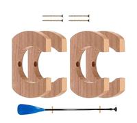 Generico Kayak Paddle Mount, Wall Storage Rack, Canoë Oar Holder, Heavy Duty Steel Bracket for Secure Display Use 4 pièces Set Garage Shed Basement Cabin Fishing Kayak Equipment Organizer