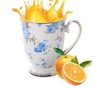 Generico Keramik-Teetasse, Handgefertigte Keramiktasse, Florale Kaffeetasse Mit Henkel, Kaffeetassen In Leuchtenden Farben Und Mustern, Teetasse Aus Porzellan Aus Knochenporzellan Für Kaffeegetränke)