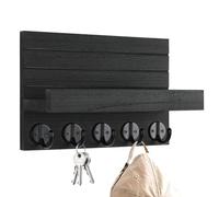 Genérico Keychain D'entrée - Keychain Mural | Rack Organisateur Courrier Bois | Organisateur Classification Postale Rustique, Étagère pour Cintres à Clés Muraux Avec Étagères Pour P