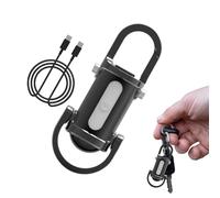 Generico Keychain Flashlight - USB Rechargeable LED Mini Torch, Compact High Lumen Pocket Light, Durable Aluminium Small Gadget for Illumination | Ideal Night Survival, Outdoor Work, Camping, Travel