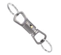 Genérico Keychain rotatif à libération rapide, boucle de connexion solide, 6 x 1,5 cm Quick Disconnect Keychain for Rapid Gear Access, Stainless Steel Key Organizer for Hikers Motorcyclists Fishermen