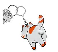 Genérico Keychains de chat, chaîne de clés de chat | Charmant pendentif chaton | Chat avec boule rotative sur le dessus de l'école du porte-clés sac à dos suspendu pour amoureux des chatons