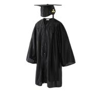 Generico Kids Cap And Gown - 2025 Graduation Outfit | Elementary School Graduate Costume & Doctoral Costume For Kids