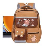Generico Kids Capybara Backpack, Cartoon Animal School Bag, Waterproof Printed Pouch, Large Capacity Travel Pack, 16,54 x 11,81 x 6,3 Inches Lightweight and Quality, Ideal for Kindergarten Trip, B