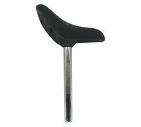Generico Kids Cycle Seat - Black, PU Comfort Saddle Cushion, Ergonomic Rider Saddle for Balance Bikes, Includes Seatpost Replacement Parts, Shock-Absorbing Padding | Mountain Cycles, Girls, Boys