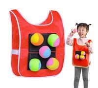 Genérico Kids Stick Ball Vest - Jeu de 5 balles Souples pour - Jeu de Interactive | Design Confortable avec Port Facile pour Parent, Enfant, extérieur, Sport, école, fête
