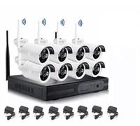 Generico Kit 8 Caméras de Surveillance Sans Fil Jortan 2MP IP NVR Enregistreur Video 8 Canaux