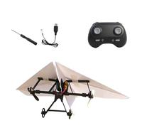 Generico Kit d'avion en papier RC à monter soi-même, volants pour camping, école, anniversaire, vacances, jardin, pelouse, pique-nique, cour, plage