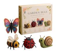 Generico Kit de bricolage perles 3D, kit artisanal animaux de perles, kit de broderie facile avec perles, pour débutants, adultes, passionnés, jours de pluie, maison, , camping, été, voyage