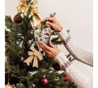 Generico Kit de broderie pour débutant avec ornement de Noël à cœur - Set de débuts broderies | Art artisanal complet pour adultes adolescents projet décoration murale voyage