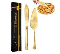 Genérico Kit de découpe de gâteau de mariage | Coupe-gâteau décoratif et spatule à gâteau | Coupe-gâteau avec manche Ergon