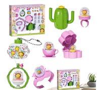 Generico Kit De Fabricación De Joyas Para Niñas | Juego Creativo De Anillos Collares Pulseras Hechos À La Main | Juguete De Manualidades Para Niños Crear Y Disfrutar En Casa Escuela Fiesta