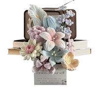 Generico Kit de fleurs avec brosses, ensemble de bouquet de chenille pour la fête des mères, kit de création de fleurs avec brosses | pour salon, chambre d'étude, fête, anniversaire, cadeau