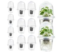 Generico Kit de germination | 12 pièces conteneurs de croissance des - pot de culture - pour propriétaires cultivateurs de balcon, bureau, salon, chambre, légumes, fruits